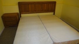 Headboard w/ nightstand, matching dresser and mirror