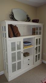 White painted cabinet