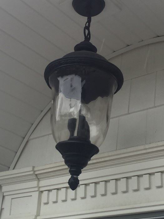 Exterior Entry Light, matches other exterior lights on house.  $50 each hanging, wall mount $50, pole $60