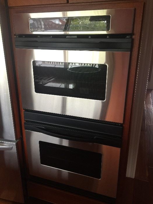 30" Stainless GE Profile double oven. $600