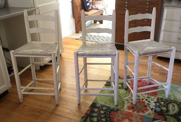 Island kitchen stools, selling separately or as a group of three.