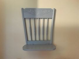 Cool "chair" shelf.