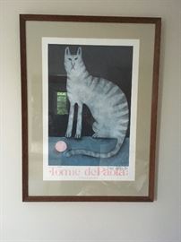 Tomie dePaola signed and professionally framed poster. 