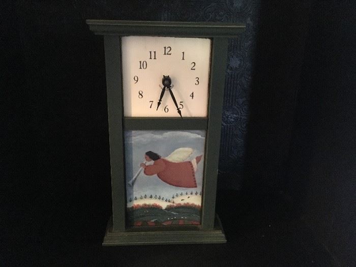 Folk art working clock.