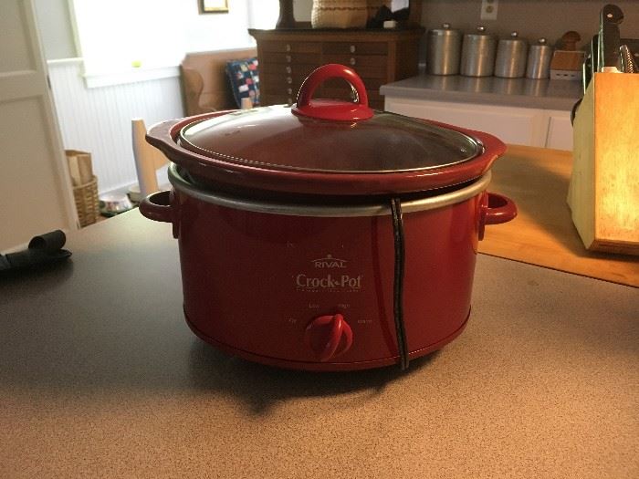 We have a crock pot and other small appliances to offer for sale.