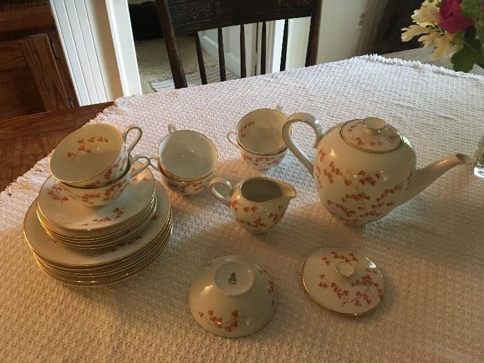 Vintage (purchased new in 1952 in Germany) H&C Heinrich Selb Bavaria Anmut #76585.  In pristine condition, never used.  Absolutely beautiful tea service.