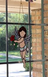 Stained glass angel
