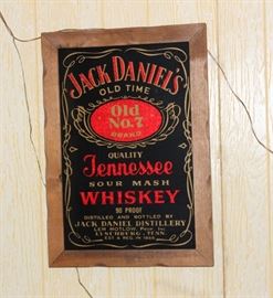 JD Whiskey foil sign