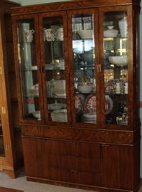 American of Martinsville breakfront and matching buffet server