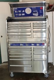 Large Kobalt tool chest, two pieces