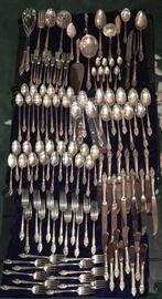 Huge set Westmoreland Sterling Enchanted Orchid pattern. service for 12 plus serving pieces.