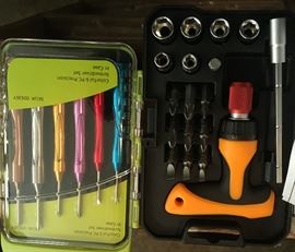 Many new tools that have never been opened.