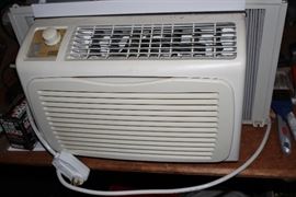 One of two window air conditioners