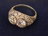 Diamond Ring, Princess Cut Diamond Ring, Vintage Diamond Ring, Platinum Diamond Ring, Wedding Ring