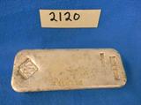 Johnson Matthey 100 ounce silver bar, 100 oz silver bar