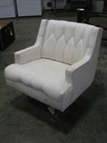 Vintage Mid Century Modern Vinyl Chair