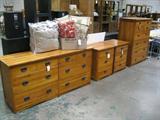 Contemporary Oak Mission Bedroom Set