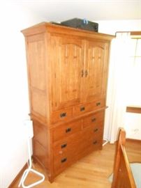 Mission style Bedroom cabinet, multipurpose use 
