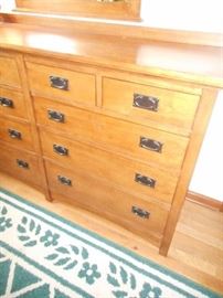dresser detail of drawers and drawer pulls