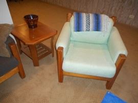 complementary side chair and second end table