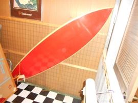vintage surf board 7' long @1975 fromDick Catri at the shagg surf shop in Fla.