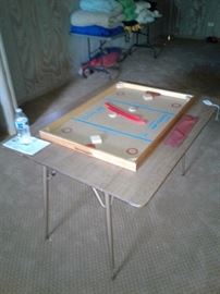 Vintage table and vintage Noc Hockey game