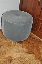 Beautiful mohair ottoman on rollers; purchased from Gorman's for $540; available for $250.