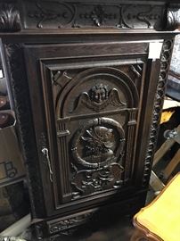 Carved French cupboard