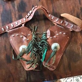 Late 40's toy holster complete with...