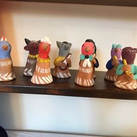 An orchestra of colorful animal bells from Mexico.