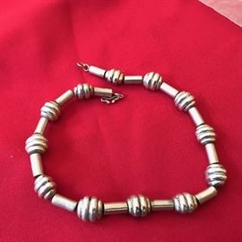 Another vintage sterling necklace.