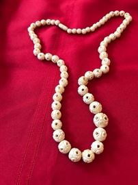 Carved Asian beads.