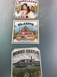 Repro cigar box labels.