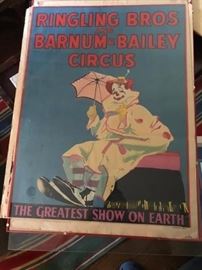 INCREDIBLE vintage Circus poster.