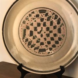 Large pottery platter.