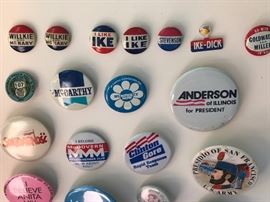 A collection of vintage buttons.
