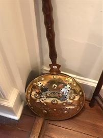Antique English bed warmer