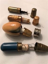 Antique sewing kits.