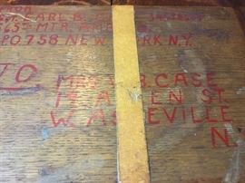 The original box that contained the photos that was mailed home to North Carolina.