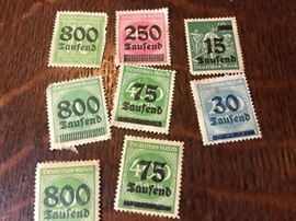 Weimar overprints.