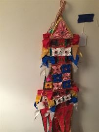 Buddhist banners bought in Cambodia in 1969,