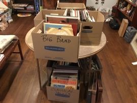 A collection of 78s, LPs, 45s all categorized by genre!