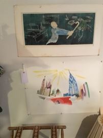 Artwork upstairs