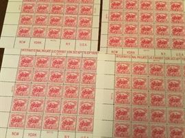 Uncirculated stamps from the 1926 International Philately Conference in New York.