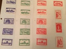 Stamps from the 1901 Pan American Exposition in Buffalo, New York