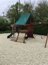 Swing set with slide 400