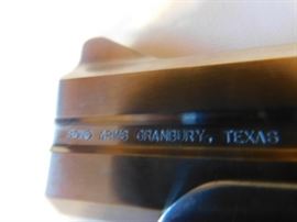 Bonded Arms Derringer 357mg/ 38 special. 410ga. /45 cal extra barrel. Made in Grandberry, TX  Black ash/Texas Star Grips 