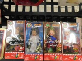 Kerstie, Nia, Tommy, Kelly dolls 