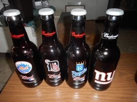 15 inch Budweiser Baseball bottles
