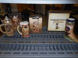 Anheuser Busch steins